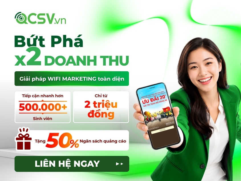 Giải pháp WiFi Marketing QCSV